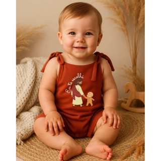 Jardineira Bebê Jesus Eu Te Escolhi Macacão Curto Algodão Confortável Batizado Presente em Oferta na Shopee