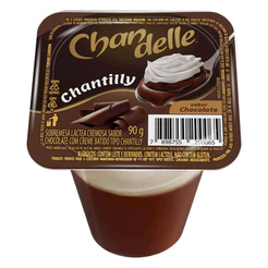 Chandelle Sobremesa láctea com chantilly chocolate 90g