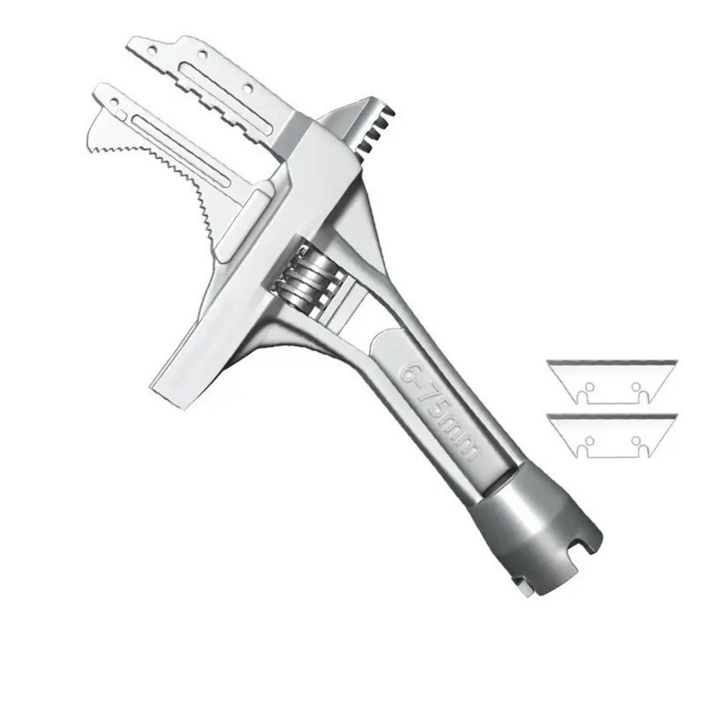 Chave Inglesa Boca Ajustável 68mm Chave De Aperto Grande em Oferta na Shopee