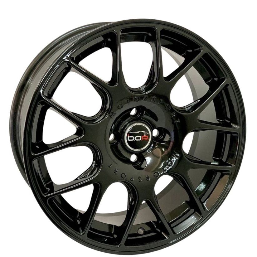 Kit 4 Rodas Aro 15x6 BBS Morgan 4x100 Black B/Diam.