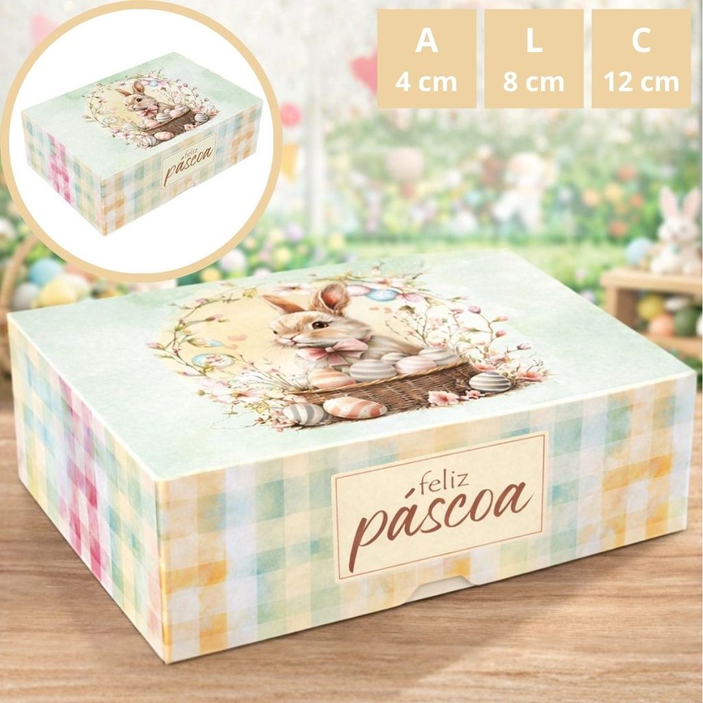 40 CAIXA P/ 6 DOCES  PASCOA ENCANTOS 5837 ( IDEIA PÁSCOA 2026 )