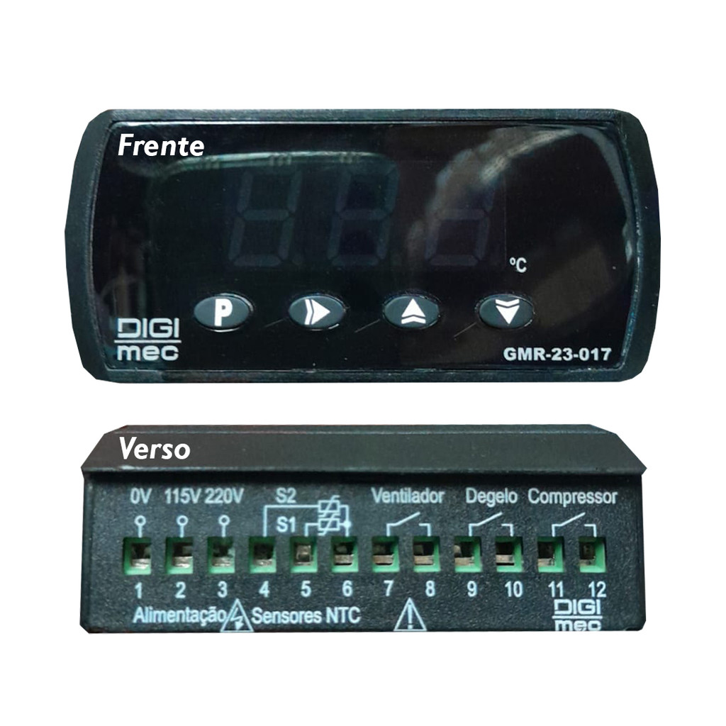 CONTROLADOR TEMPERATURA GMR-23-017 NTC 115/220VCA DIGIMEC