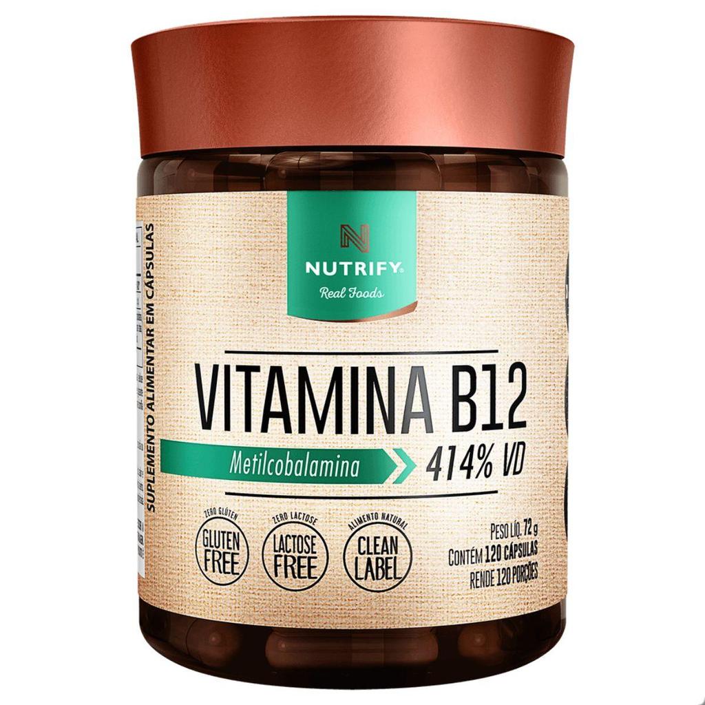 Vitamina B12 Metilcobalamina 414% VD 120 Capsulas Nutrify