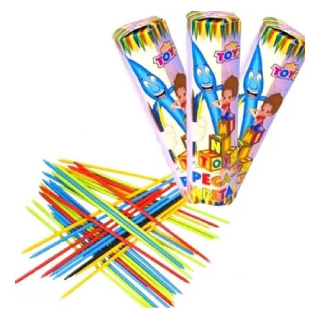 Detalhes do Kit c/ 50 Pega Varetas Brinquedo Educativo e Divertido Ideal para Festas e Lembrancinhas Infantis