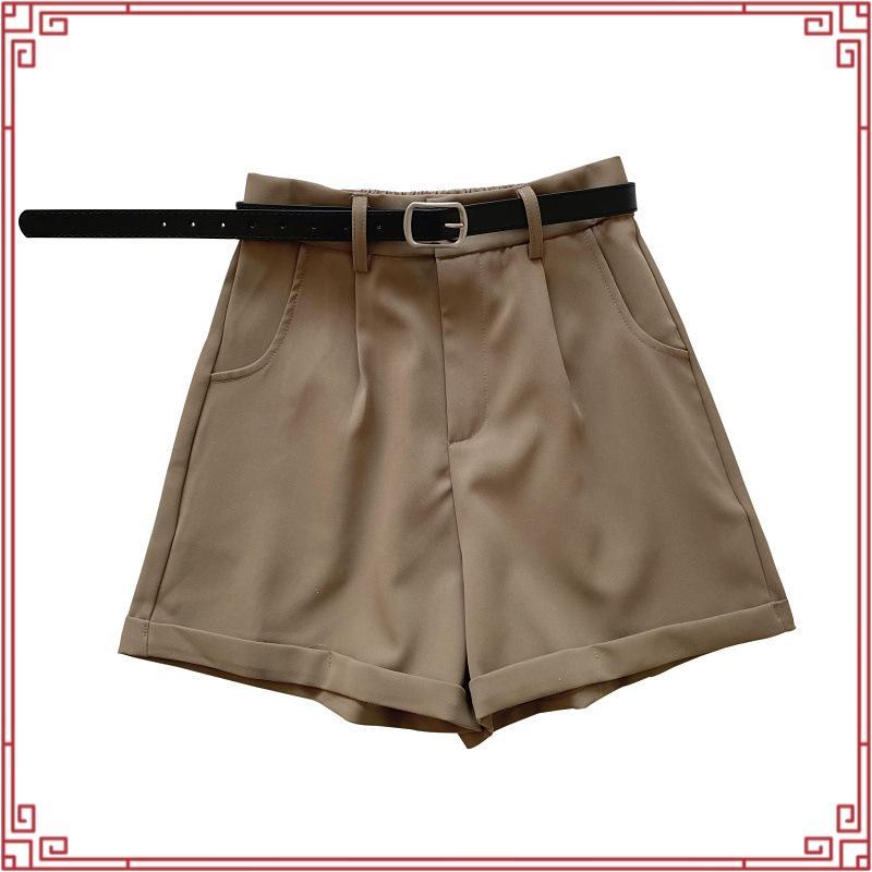 KIT 2  Short Feminino Alfaiataria ZA Social com Cinto cintura alta com bolso tendência Promoção