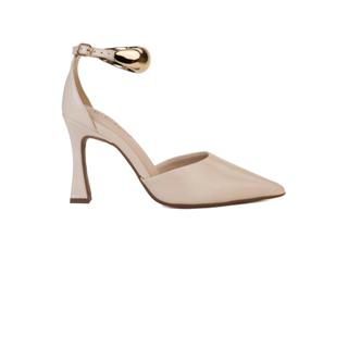 Scarpin Bebecê Salto Fino Semi Aberto com Enfeite Moderno em Oferta na Shopee