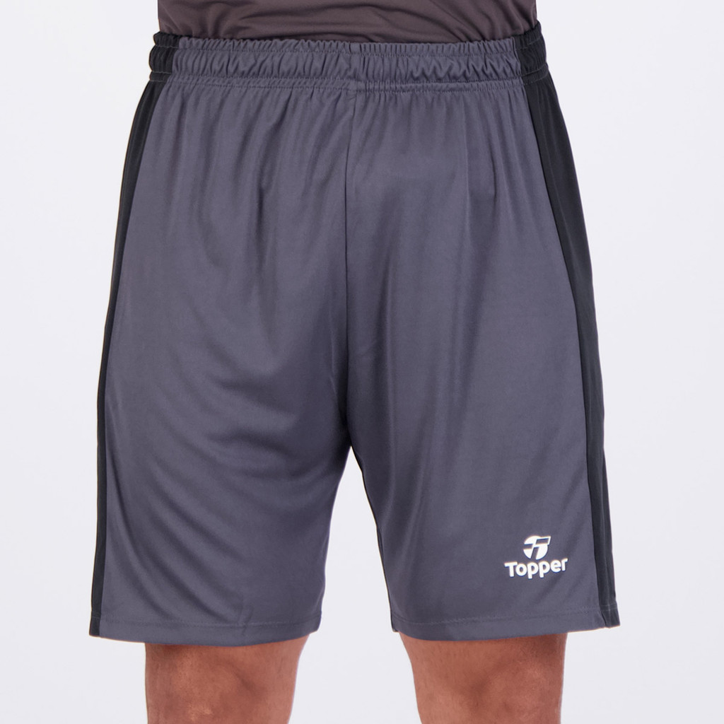 Calção Topper Classic Color III Cinza em Oferta na Shopee