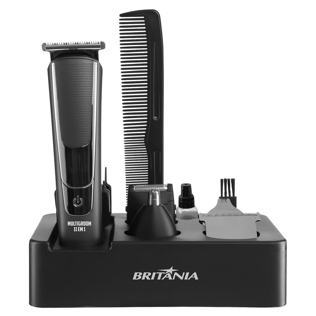 Aparador de Pelos Britânia BAP20 Multigroom 11 em 1 em Oferta na Shopee