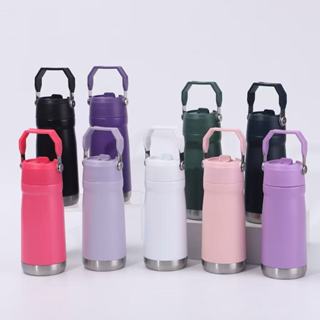 Garrafa Térmica Aço inox 550ml/650ml Parede Dupla com Canudo Flip, Alça Portátil 1313 em Oferta na Shopee