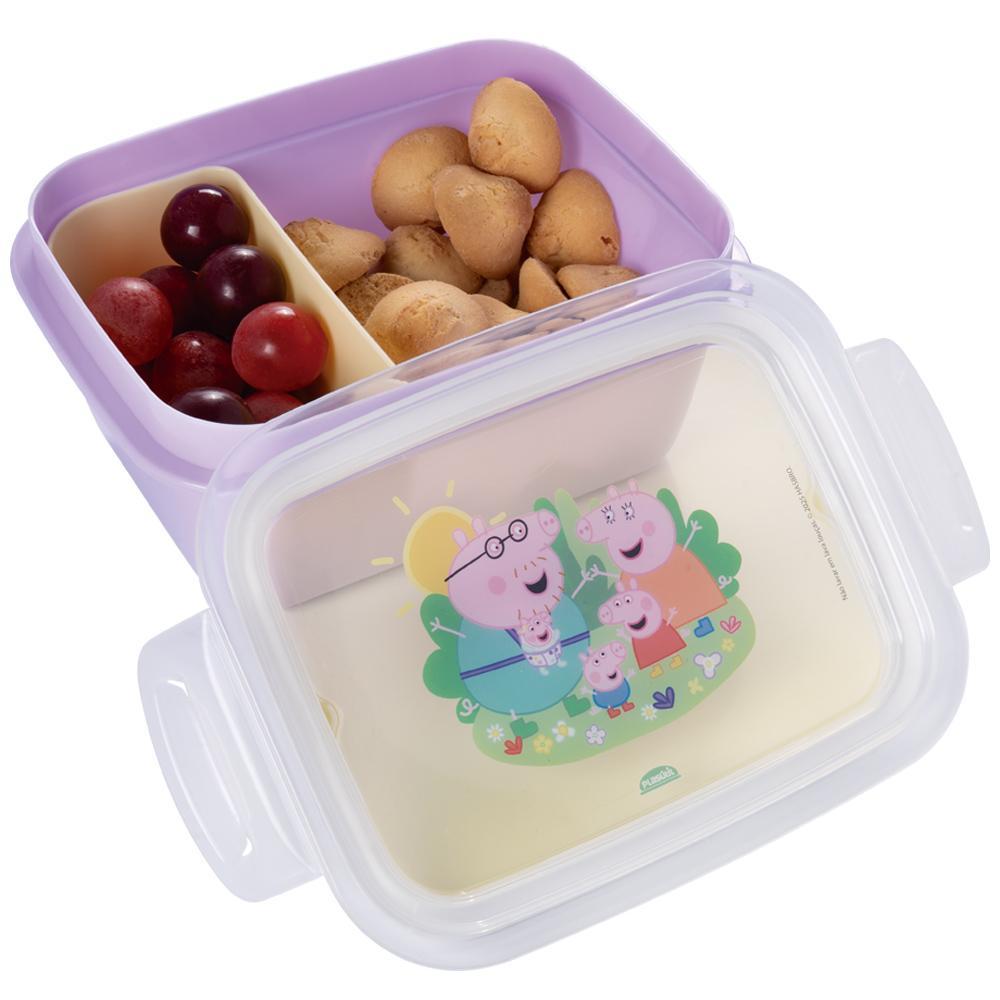Marmita Hermética Peppa Pig com Divisória Lancheira Plasútil em Oferta na Shopee