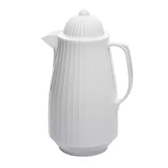 Garrafa Térmica Lyor Mini Bambu de Plástico Branca 400ml