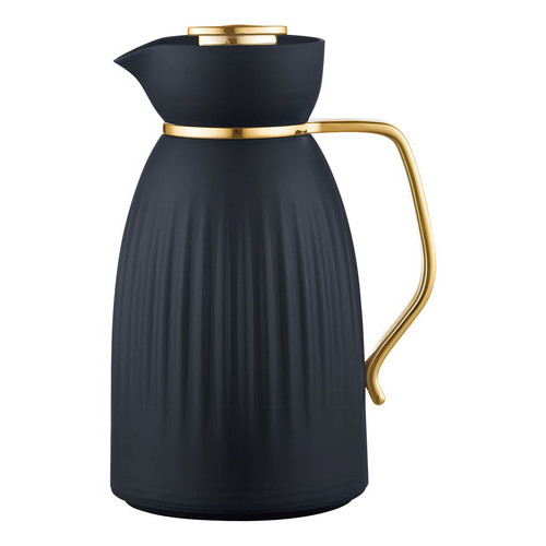 Garrafa Térmica Café Jade Preto E Dourado Click Abre Fecha em Oferta na Shopee