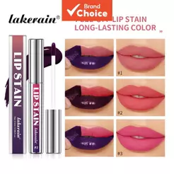 Batom De Tatuagem Lakerain Peel Off Lip Stain-3 Cores Escolha Oficial , De Longa Duração , À Prova D'água , Não Pegajoso