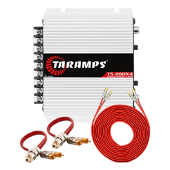 KIT MÓDULO TARAMPS TS400X4 BLINDADO SOM AUTOMOTIVO
