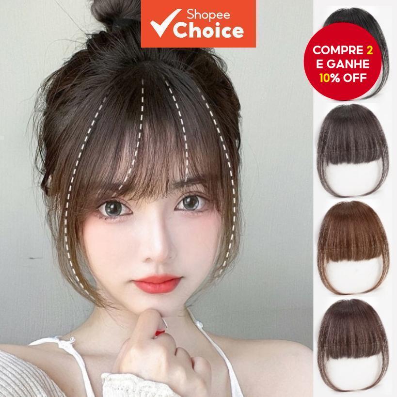 Clipe De Franja De Ar Sintético Invisível Em Frontal Acessório De Estilo De Peruca