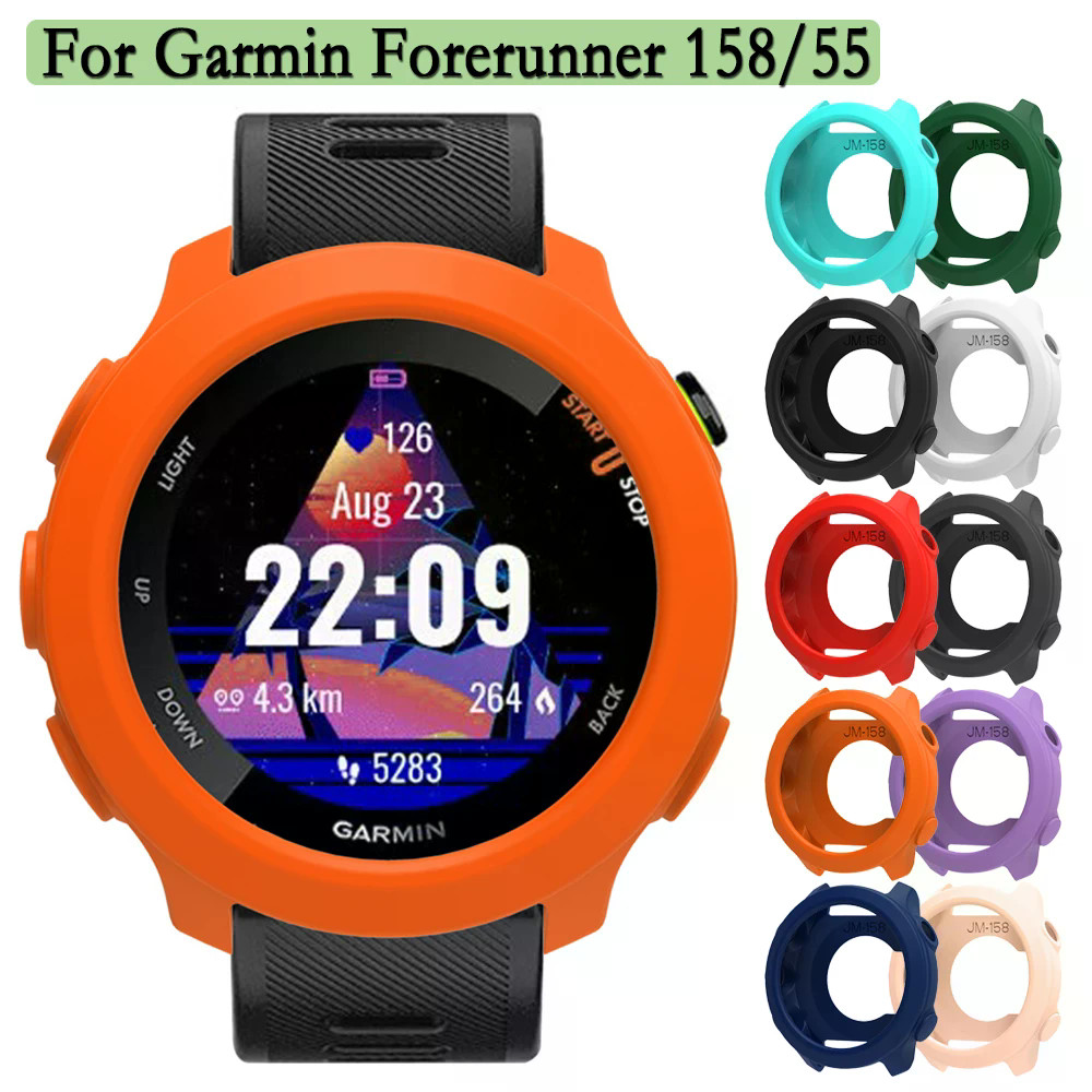 Capas De Silicone Capa Para Garmin Forerunner 158 55 Protetor Macio Escudo Smartwatch Oco À Prova De Choque Proteção Qua
