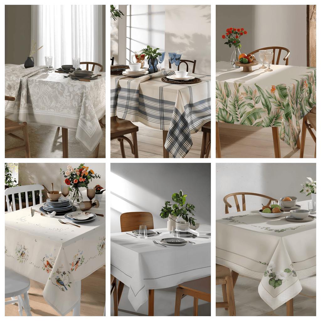 Toalha de Mesa Retangular 6 Lugares Renova Dohler Com Proteção Contra Manchas em Oferta na Shopee