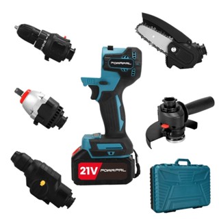 Kit Ferramentas 5 Em 1 A Bateria - Com Maleta - Powapal em Oferta na Shopee