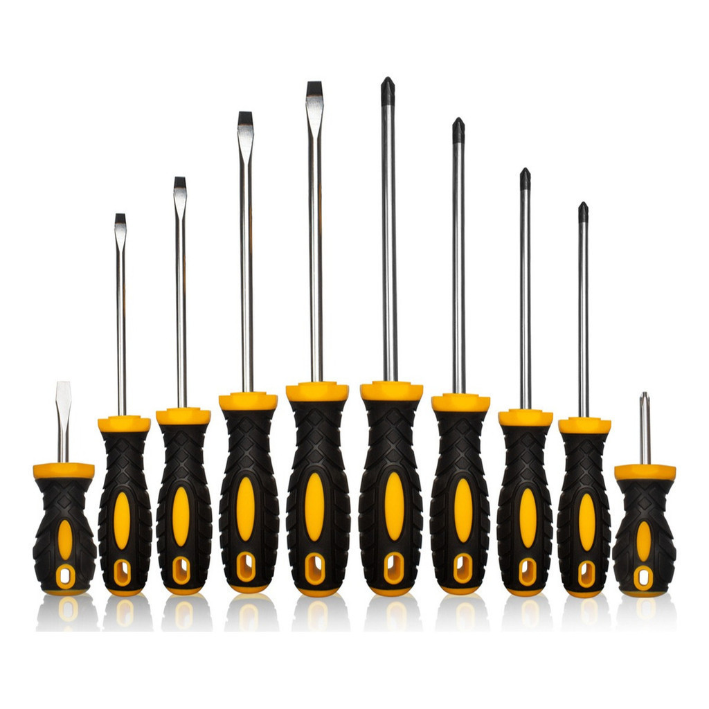 Kit Jogo Chave Fenda E Phillips 10 Peças em Oferta na Shopee