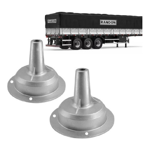 Kit 2 Flange Rodoar Caminhão Carreta Randon