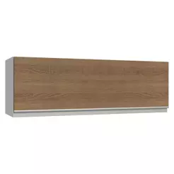 Armário Aéreo 100 cm 1 Porta Basculante Branco/Rustic Glamy Madesa