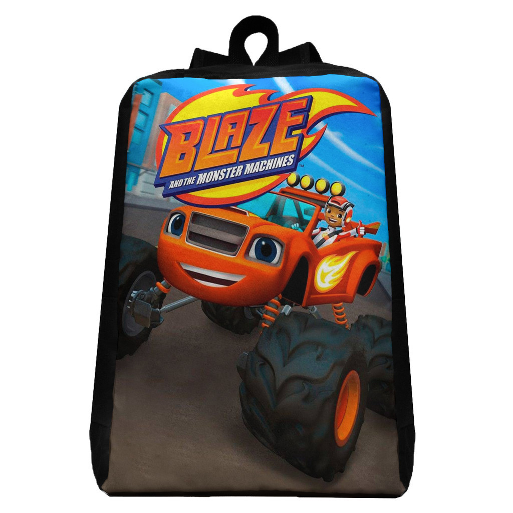 Mochila Blaze Monster Machine Desenho Volta as Aulas Bolsa de Costa
