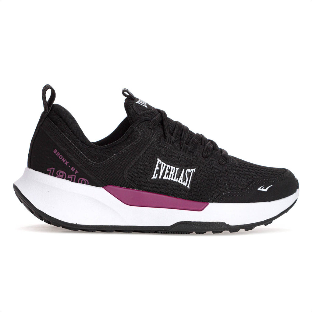 Tênis Everlast Solo Preto e Roxo - Feminino em Oferta na Shopee