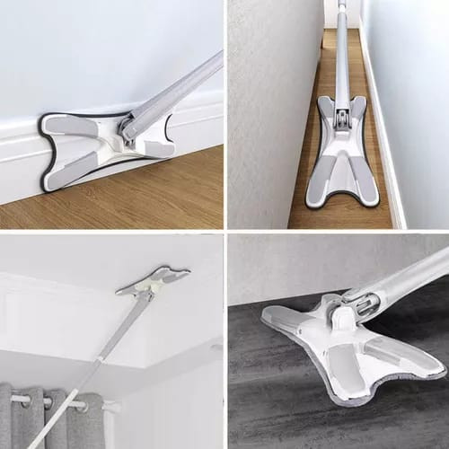 Rodo Mop Twist Giratório Lava E Seca Com Extrusão Microfibra Multiuso Limpeza de Piso Cozinha Limpa 8741