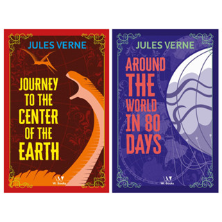 Kit Jules Verne em Inglês - Around the World in Eighty Days + Journey to the Center of the Earth - 2 Livros Físicos em Oferta na Shopee
