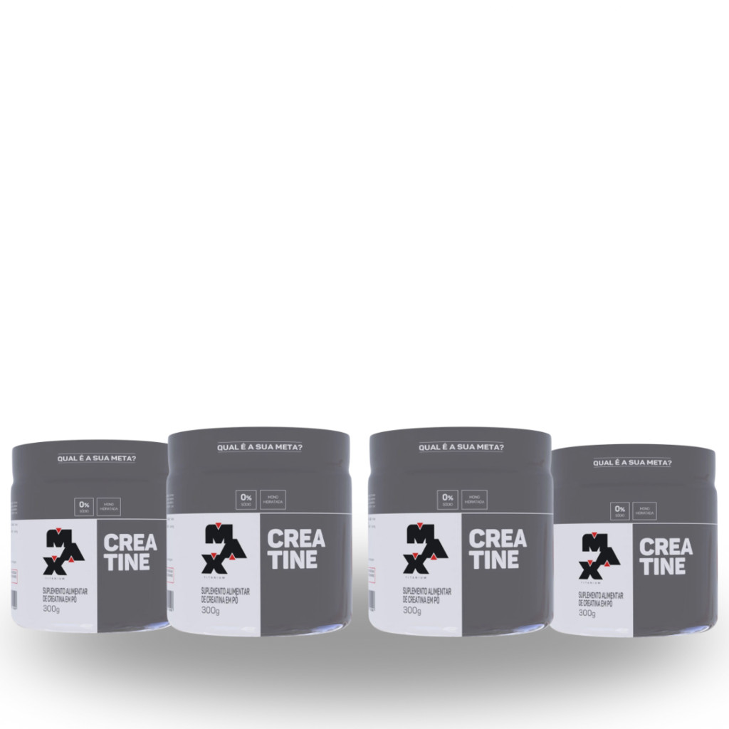 COMBO 4x Creatina Max Titanium 300g