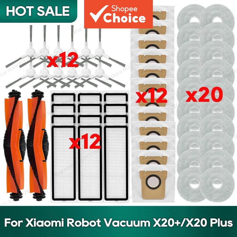 Compatível com Xiaomi X20 Plus / X20+ Xiaomi X10 Plus / X10+ C102 Acessórios Bolsas Filtro Hepa Panos de Esfregão em Oferta na Shopee