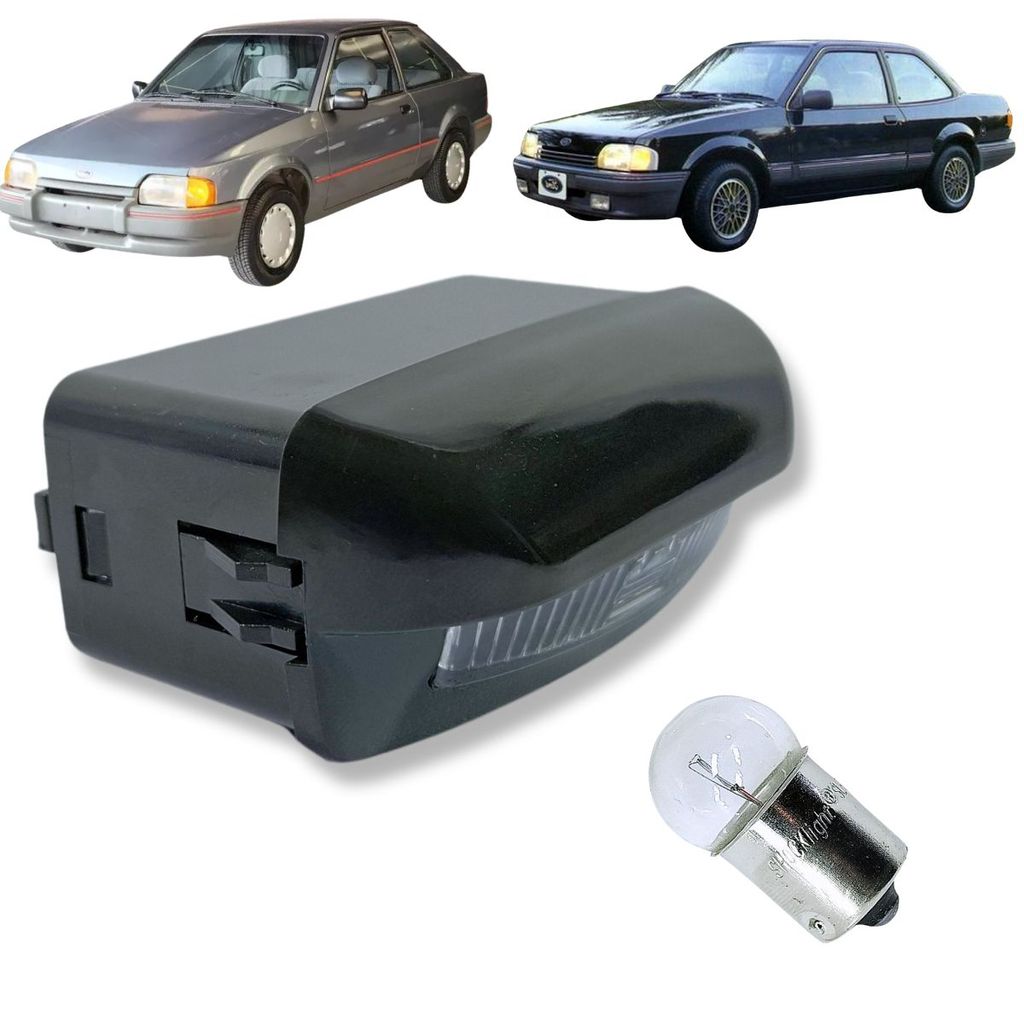 LANTERNA LUZ DE PLACA FORD ESCORT HOBBY 94 A 96 ZETEC APOS 87 VERONA 88 A 91