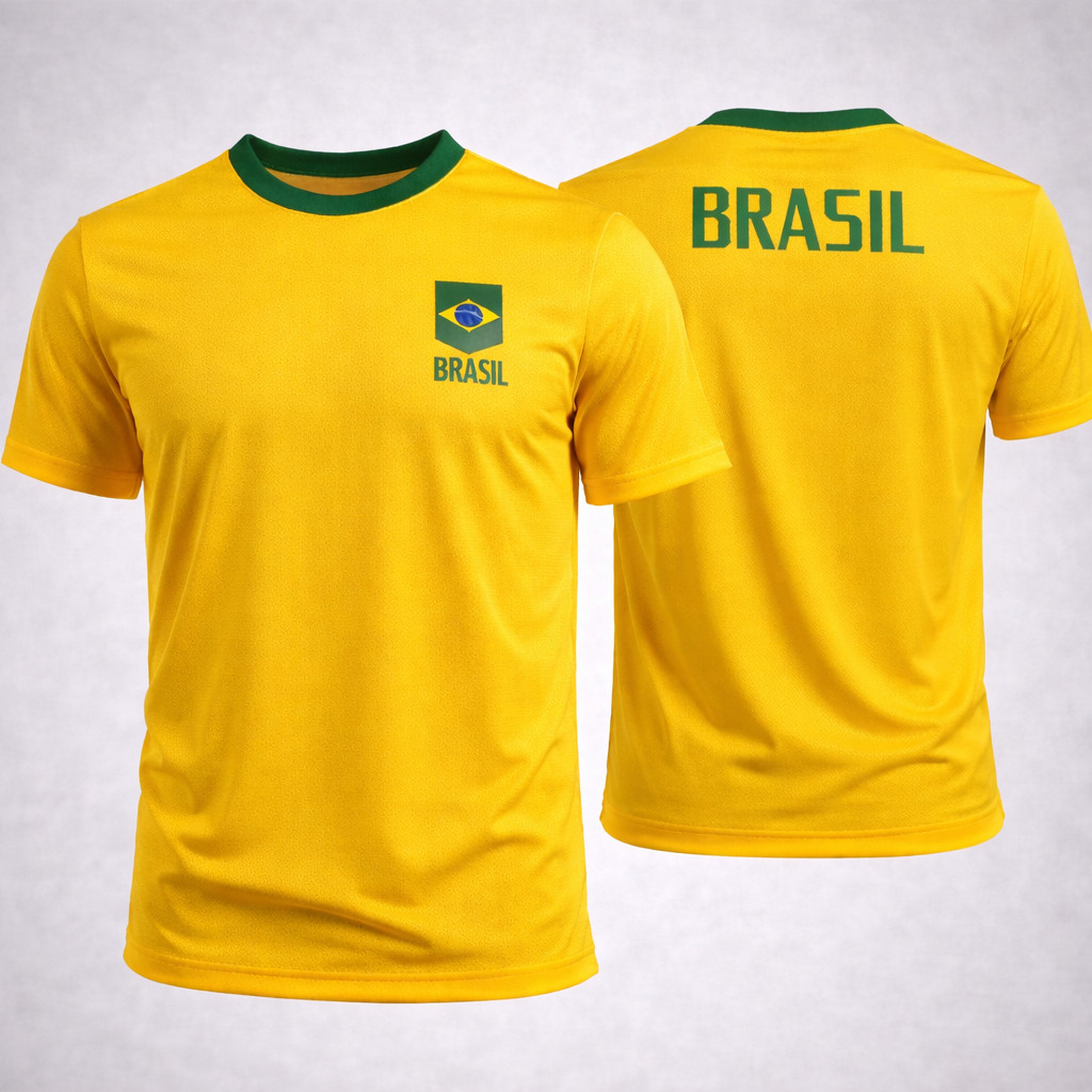 Camisa Do Brasil Masculina Seleção Copa Do Mundo Torcedor 2026