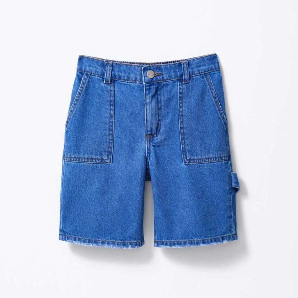 Bermuda Jeans Infantil Menino Azul - Hering