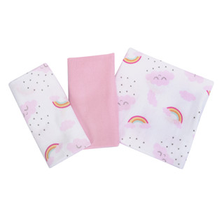 Kit Cueiro Minasrey Cia Do Neném Arco-Íris - 03 Unidades em Oferta na Shopee