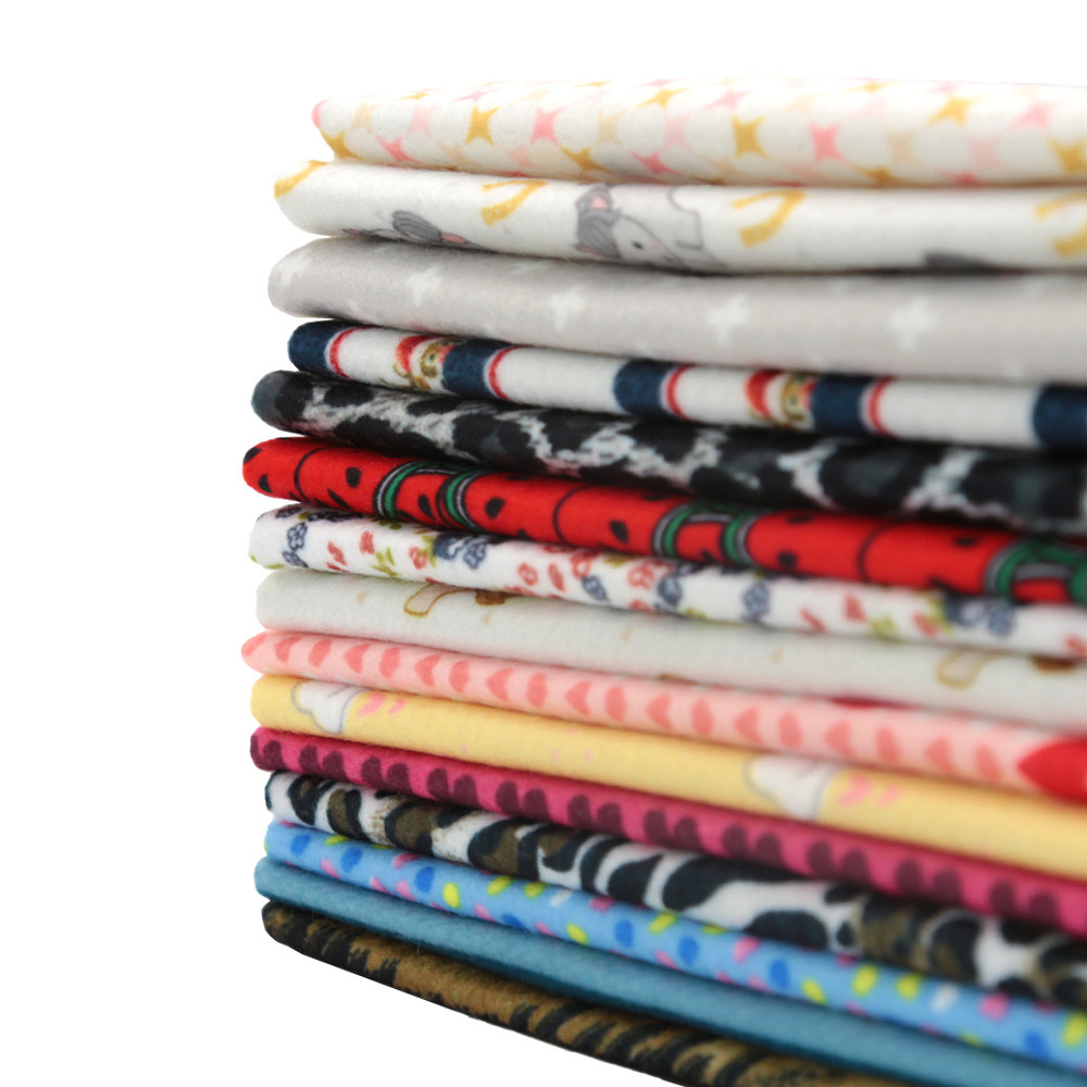 Kit Feltro Cortes Diversos Tamanhos Estampado - 500g Artesanato Patchwork