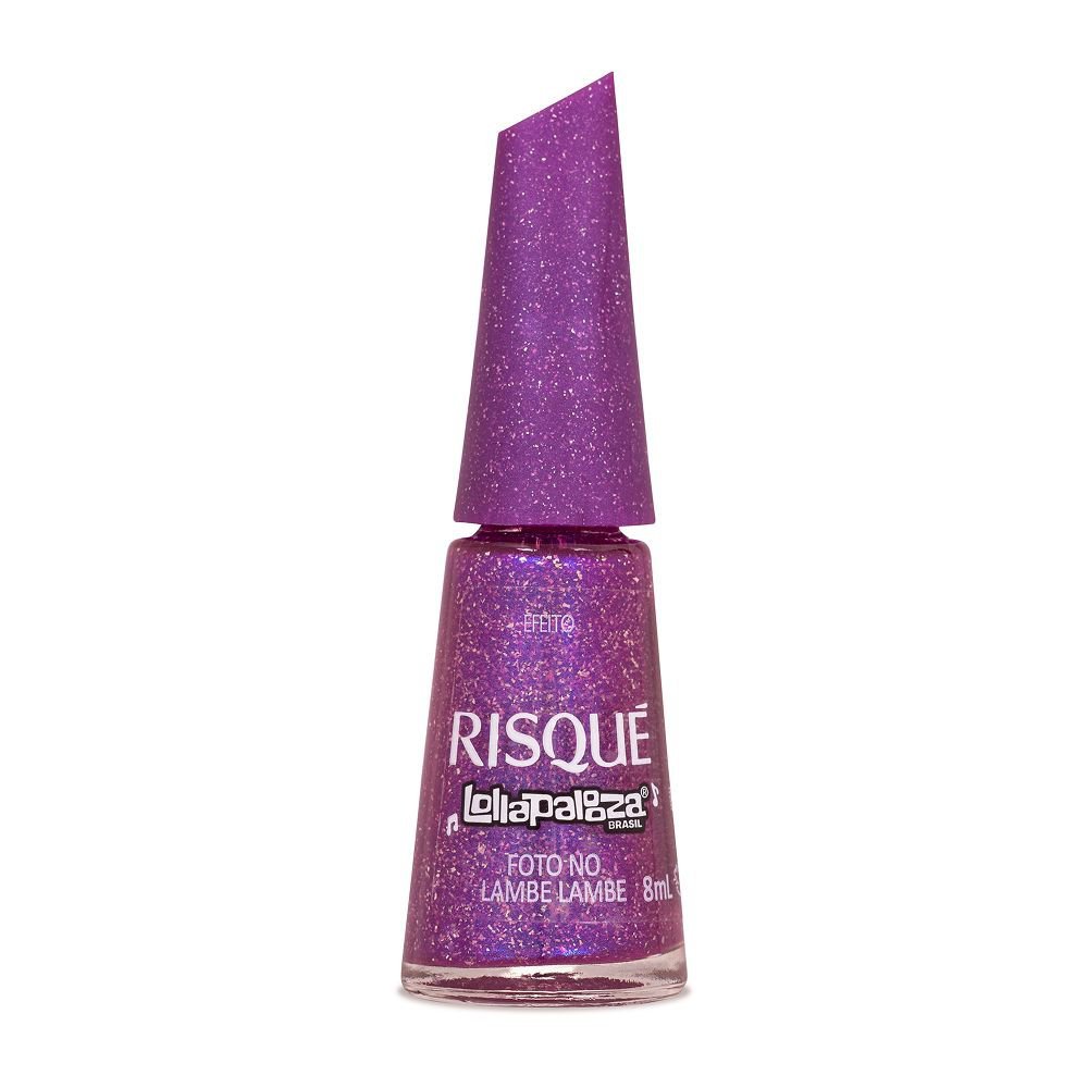Esmalte Efeito Risqué Lollapalooza Foto No Lambe Lambe em Oferta na Shopee