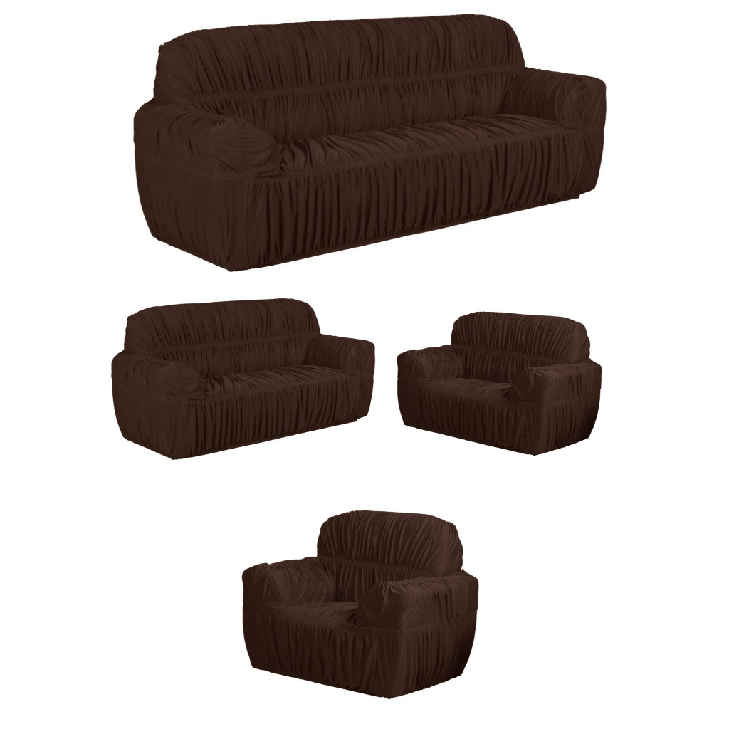 Capa de sofa avulsa elasticada padrao 1 lugar - 2 lugares - 3 lugares - 4 lugares king retratil