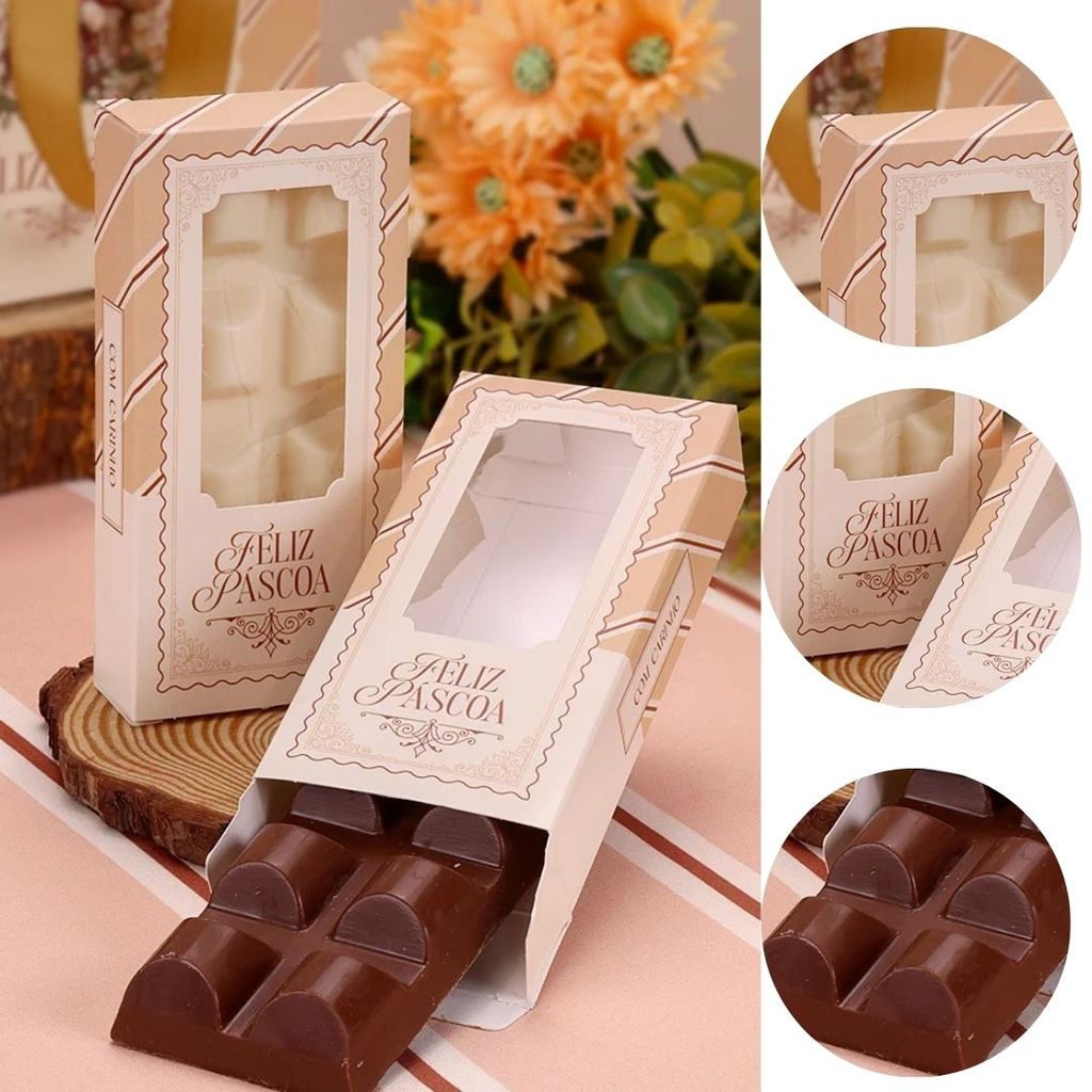 10 CAIXAS PARA BARRA 150G PÁSCOA ACOLHER 5492 ( PASCOA JANGO 2026 ) em Oferta na Shopee