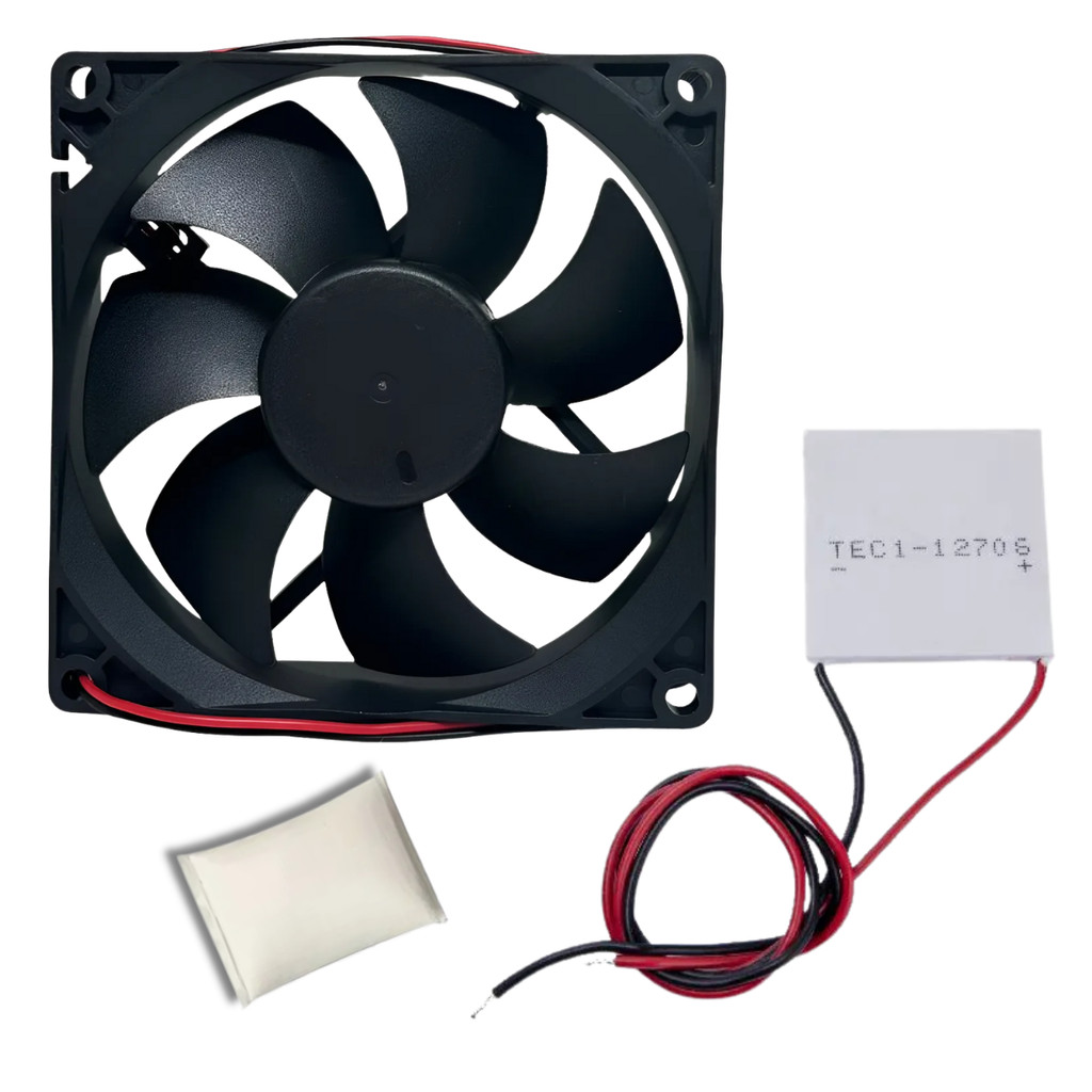MOTOR VENTILADOR COOLER PASTILHA PELTIER PASTA TÉRMICA PARA BEBEDOURO PURIFICADOR LATINA