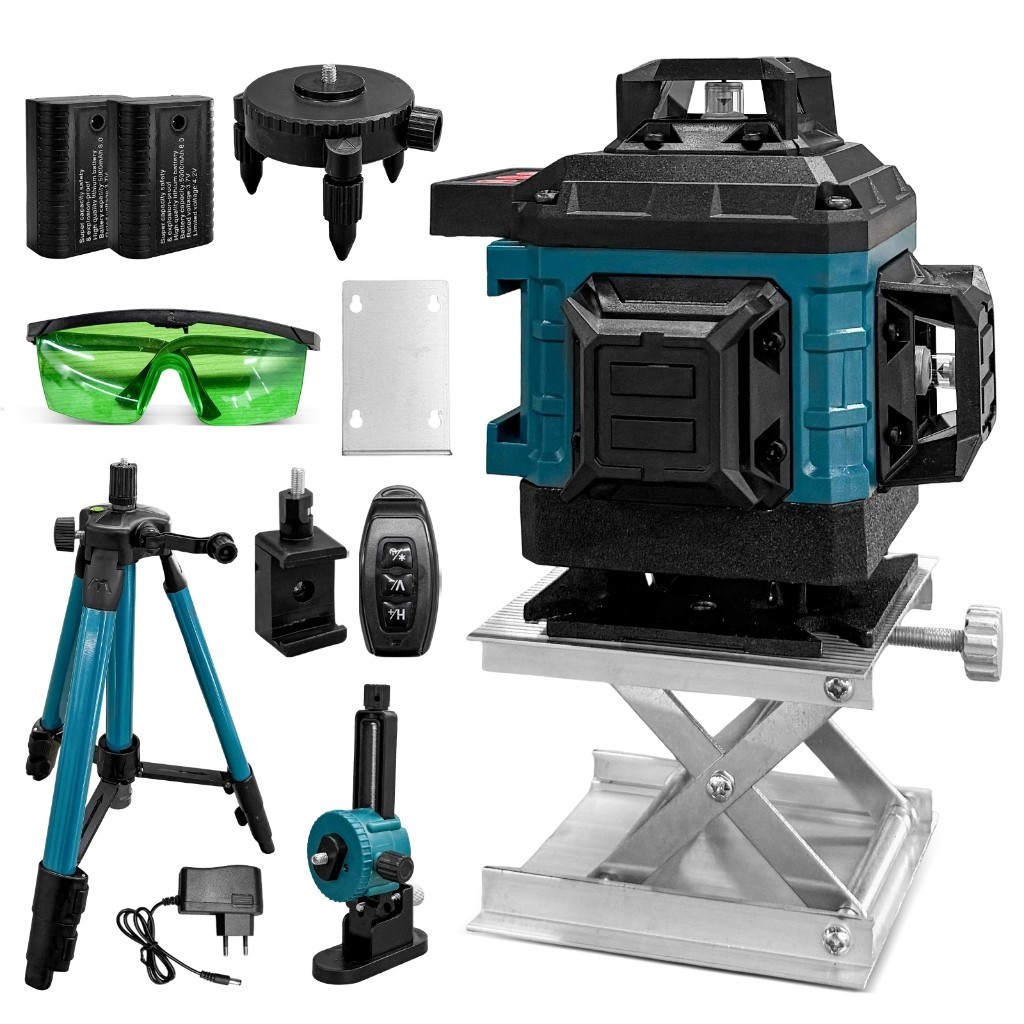 Nível Laser 4D de 16 Linhas 360 ° Ferramentas Rotativas IP54 auto nivelamento Medição Inclinada em Oferta na Shopee