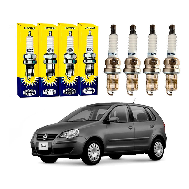 Jogo De Velas Magneti Marelli Polo 1.6 8v 2007 A 2011
