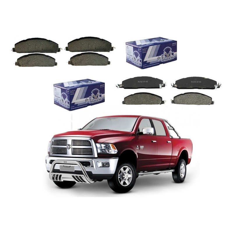 Pastilha Dianteira Traseira Ram 2500 Laramie 6.7 2009 A 2017