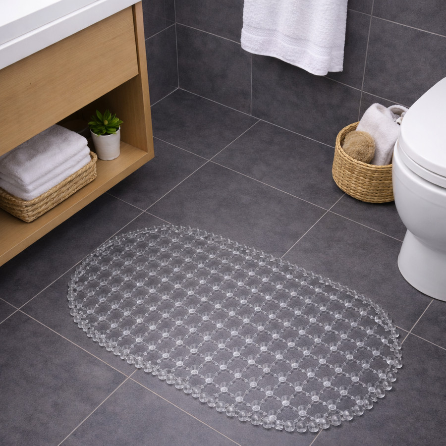 Tapete Para Box Banheiro  Cristal Antiderrapante 35x65 em Oferta na Shopee