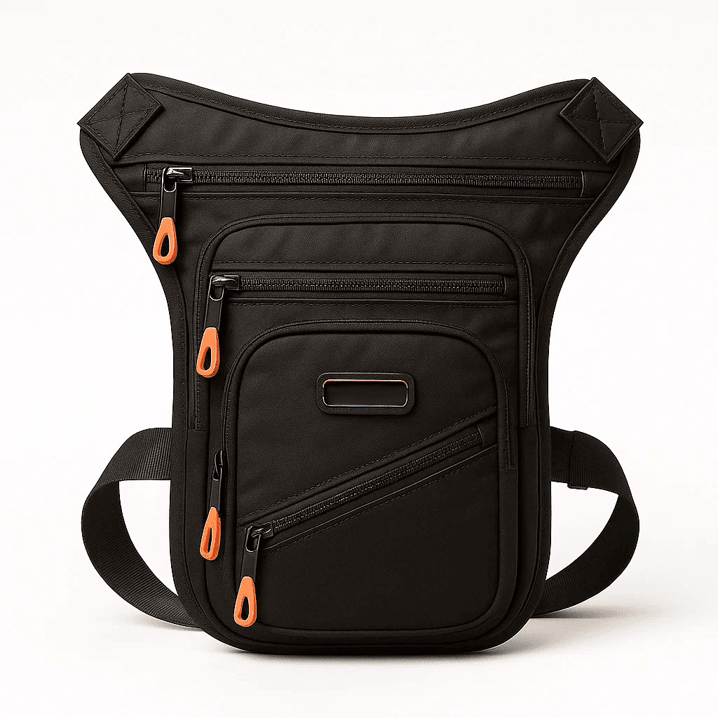Pochete Masculina de Perna Tática com Fecho Ajustável e Compartimentos Antifurto em Oferta na Shopee