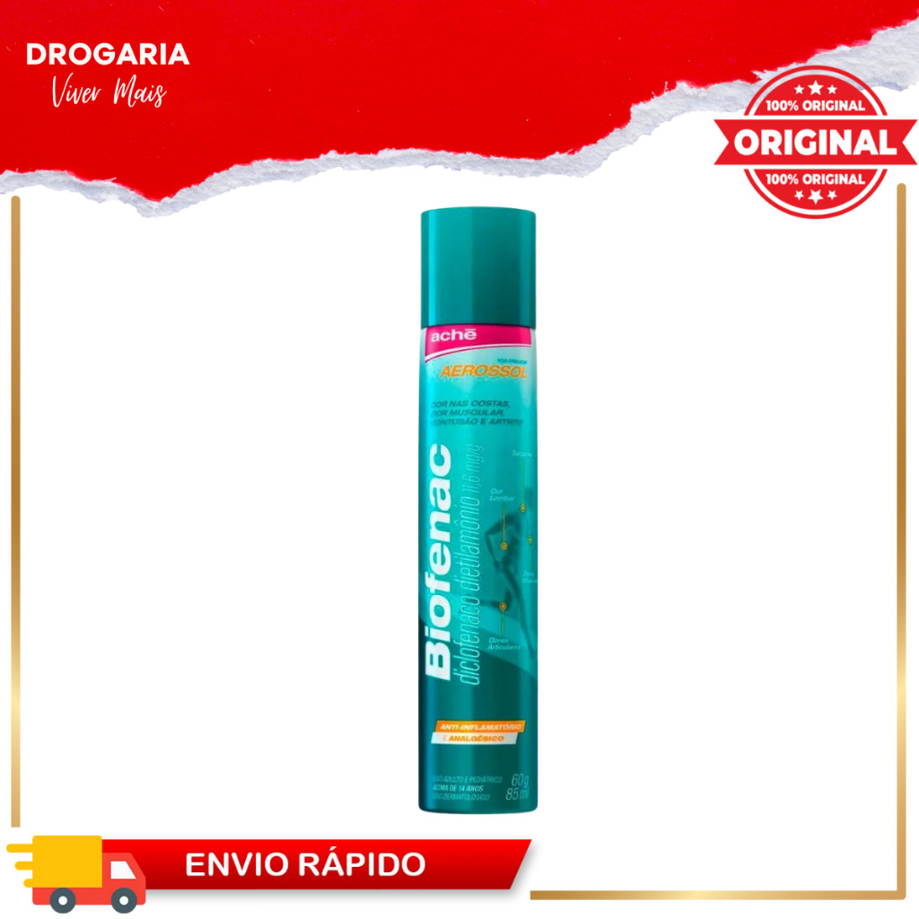 Biofenac Aerosol Com 60g Ache em Oferta na Shopee