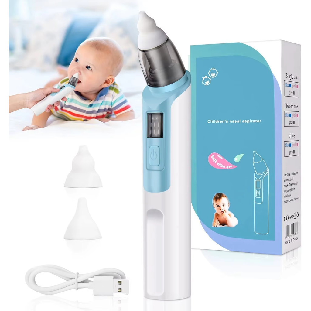 Aspirador Nasal Elétrico para Bebês Acessório de Higiene Infantil