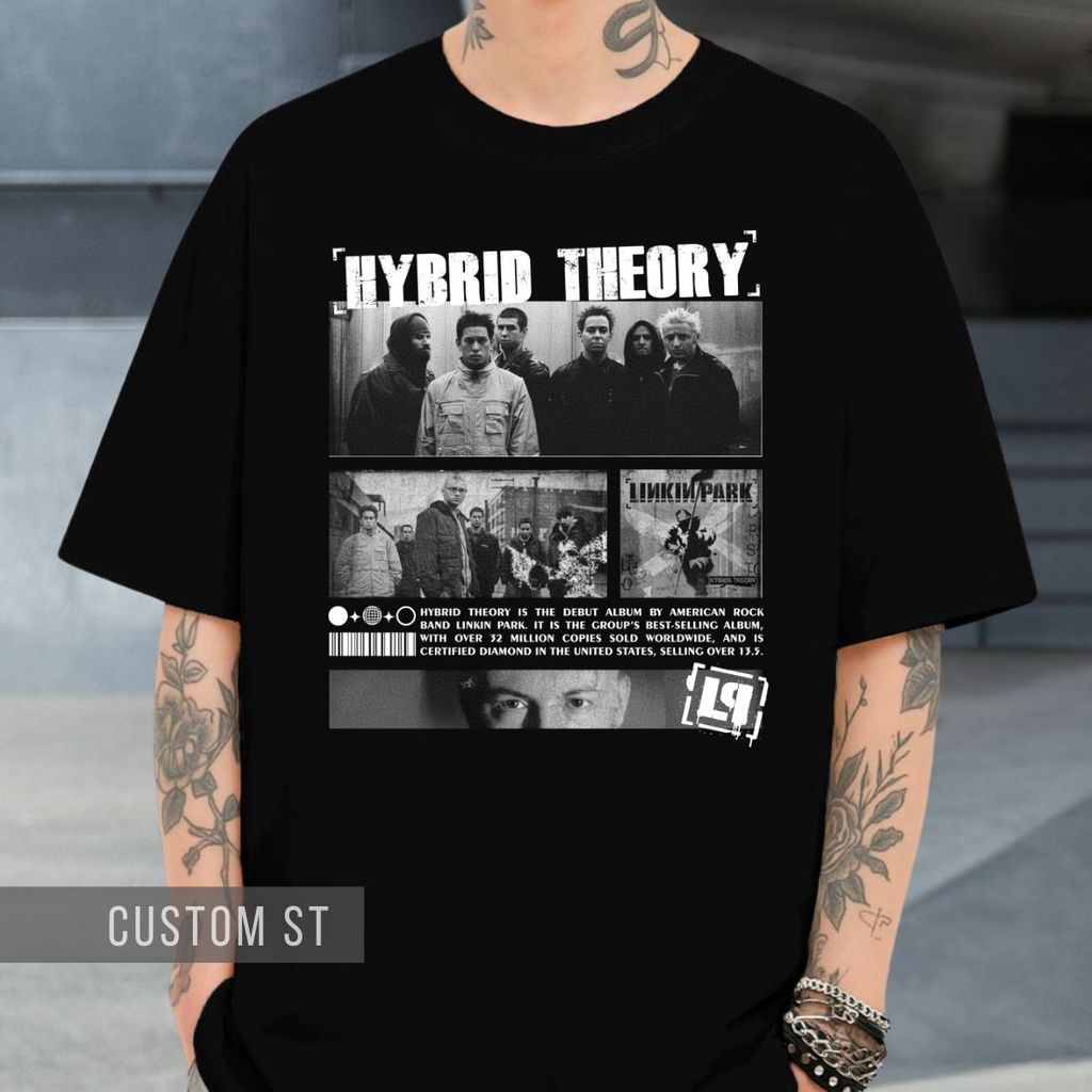 Camiseta Hybrid Theory Linkin Park Album Banda Rock Turne From Zero World Tour Vintage