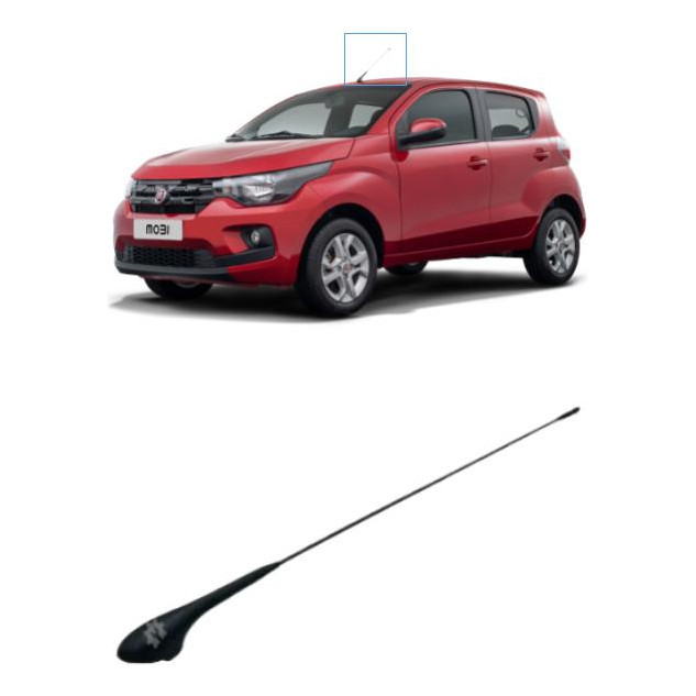 Antena Teto Fiat Palio Strada Uno Mobi Punto Ducato 96 2020 Preto