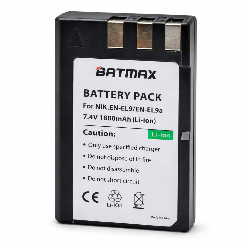 Fonte De Energia EN EL9 EN EL9a Compatível Nikon D40 D60 D3000 D5000 1800mAh 7.4V